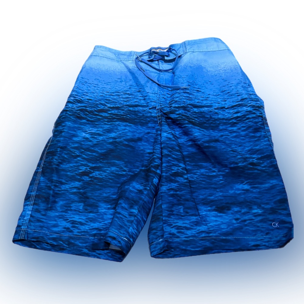 Men’s Calvin Klein Blue Ocean Swim Trunks